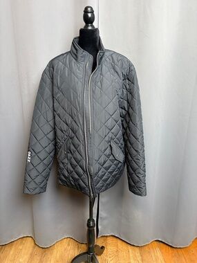 Brooks Brothers Men's Quilted Puffer Jacket - Black Size 2XL